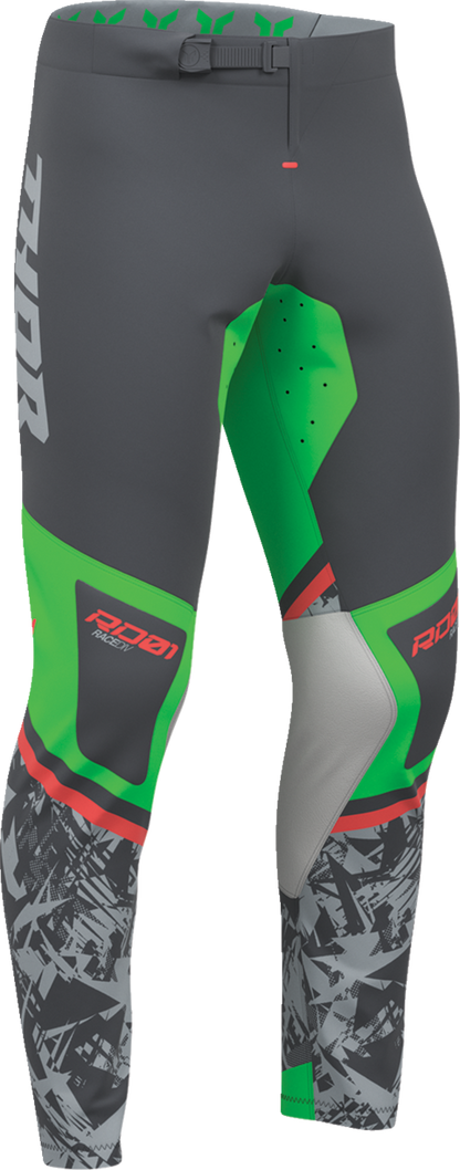 THOR Sportmode Punk'd Pants - Charcoal/Green - US 36 2901-13040