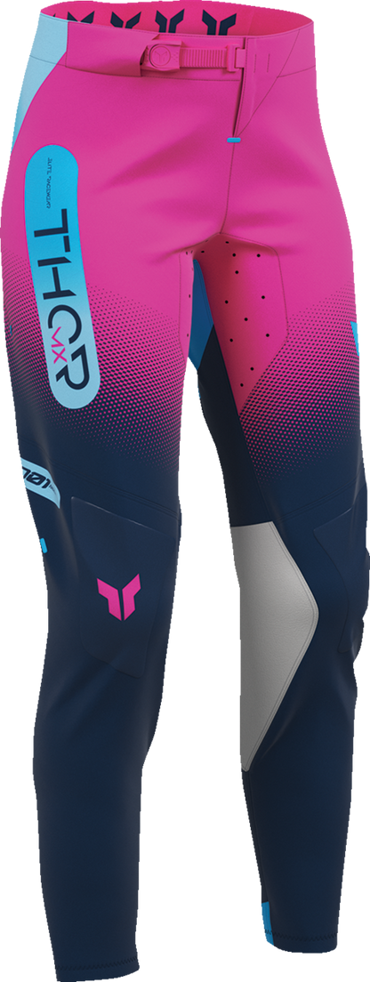 THOR Women's Sportmode Merge Pants - Navy/Fuchsia - US 13/14 2902-0513