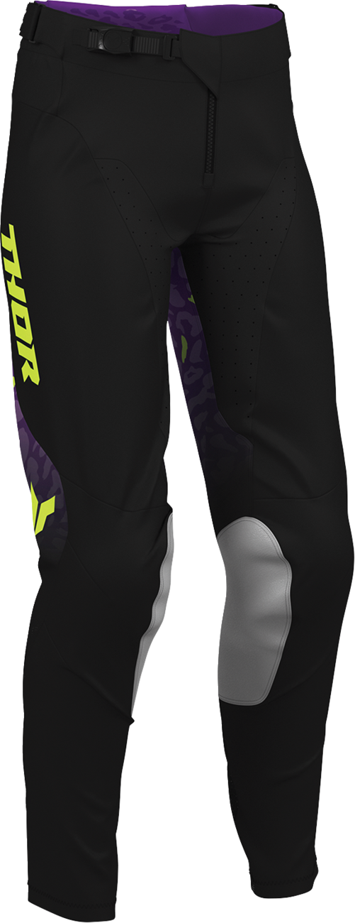 THOR Women's Launchmode Spotted Pants - Black/Purple - US 11/12 2902-0520