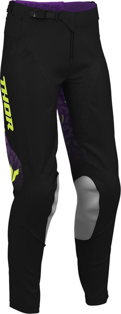 THOR Women's Launchmode Spotted Pants - Black/Purple - US 11/12 2902-0520
