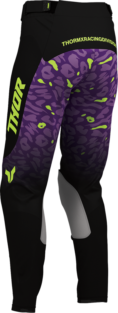 THOR Women's Launchmode Spotted Pants - Black/Purple - US 9/10 2902-0519