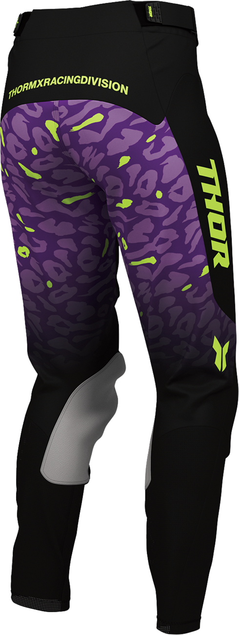 THOR Women's Launchmode Spotted Pants - Black/Purple - US 11/12 2902-0520