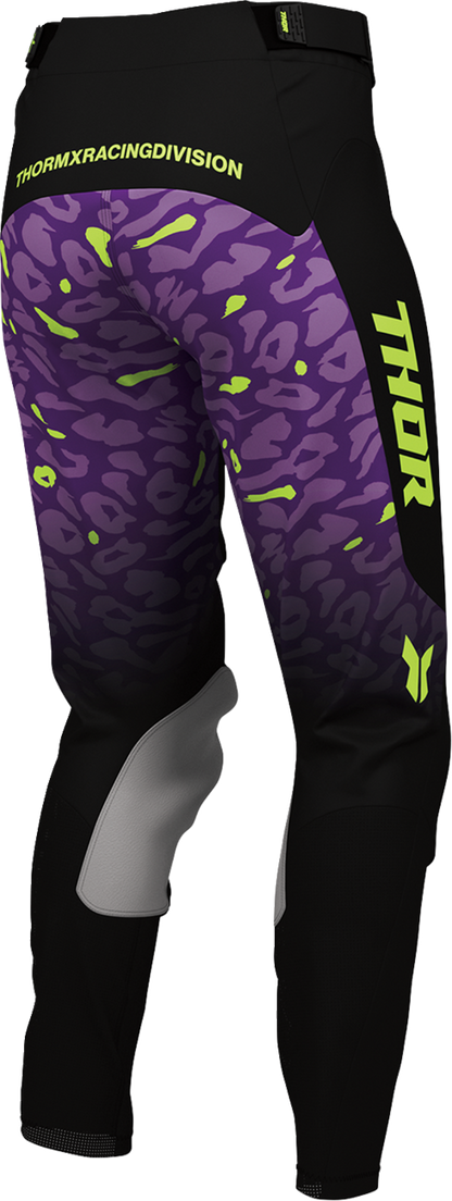 THOR Women's Launchmode Spotted Pants - Black/Purple - US 11/12 2902-0520