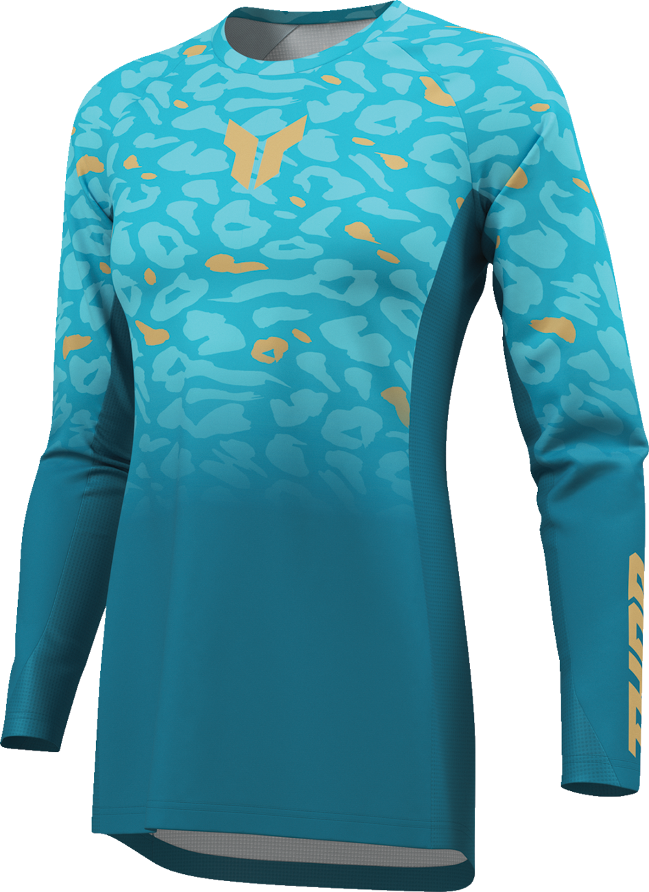 THOR Women's Launchmode Spotted Jersey - Jade/Starlight - Medium 2911-0406