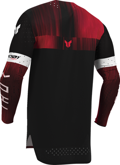 THOR Sportmode Vanish Jersey - Black/Red - Large 2910-8843