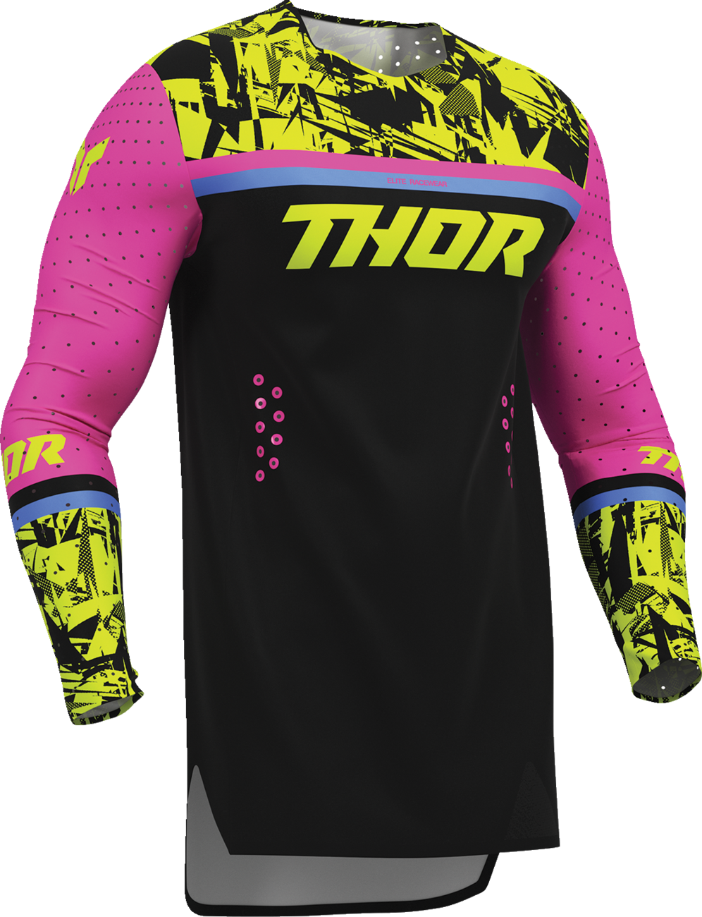 THOR Sportmode Punk'd Jersey - Black/Fuchsia - Small 2910-8856