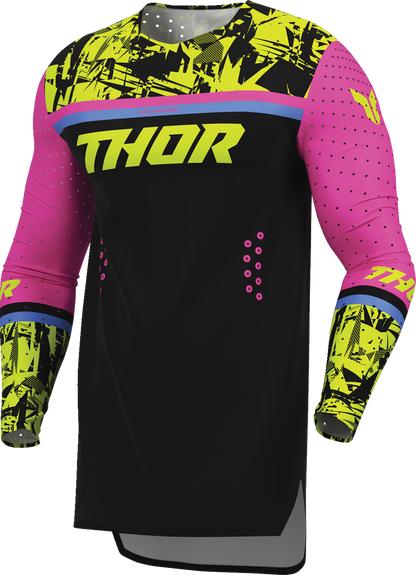 THOR Sportmode Punk'd Jersey - Black/Fuchsia - Small 2910-8856