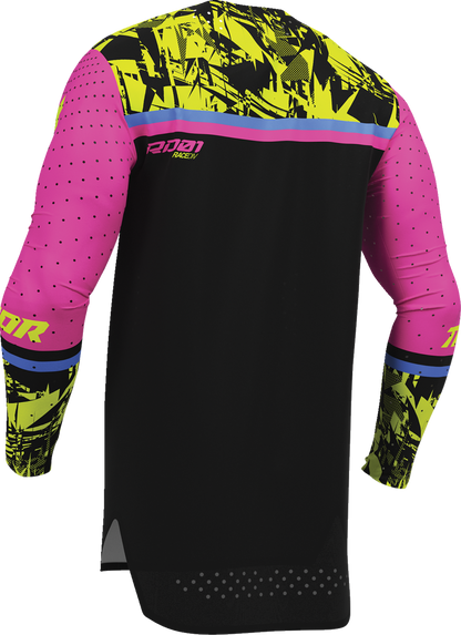 THOR Sportmode Punk'd Jersey - Black/Fuchsia - Small 2910-8856