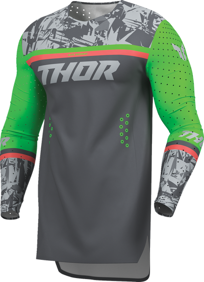 THOR Sportmode Punk'd Jersey - Charcoal/Green - Small 2910-8861