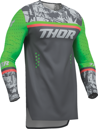 THOR Sportmode Punk'd Jersey - Charcoal/Green - XL 2910-8864