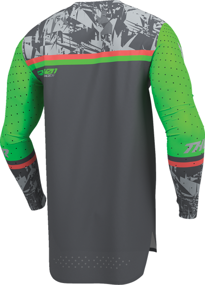 THOR Sportmode Punk'd Jersey - Charcoal/Green - XL 2910-8864