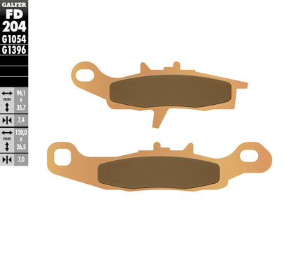 Brake Pads Sintered Fd204g1396