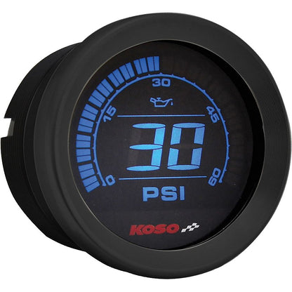 Hd 02 Series Gauge Kit Black Bezel Oil Temp