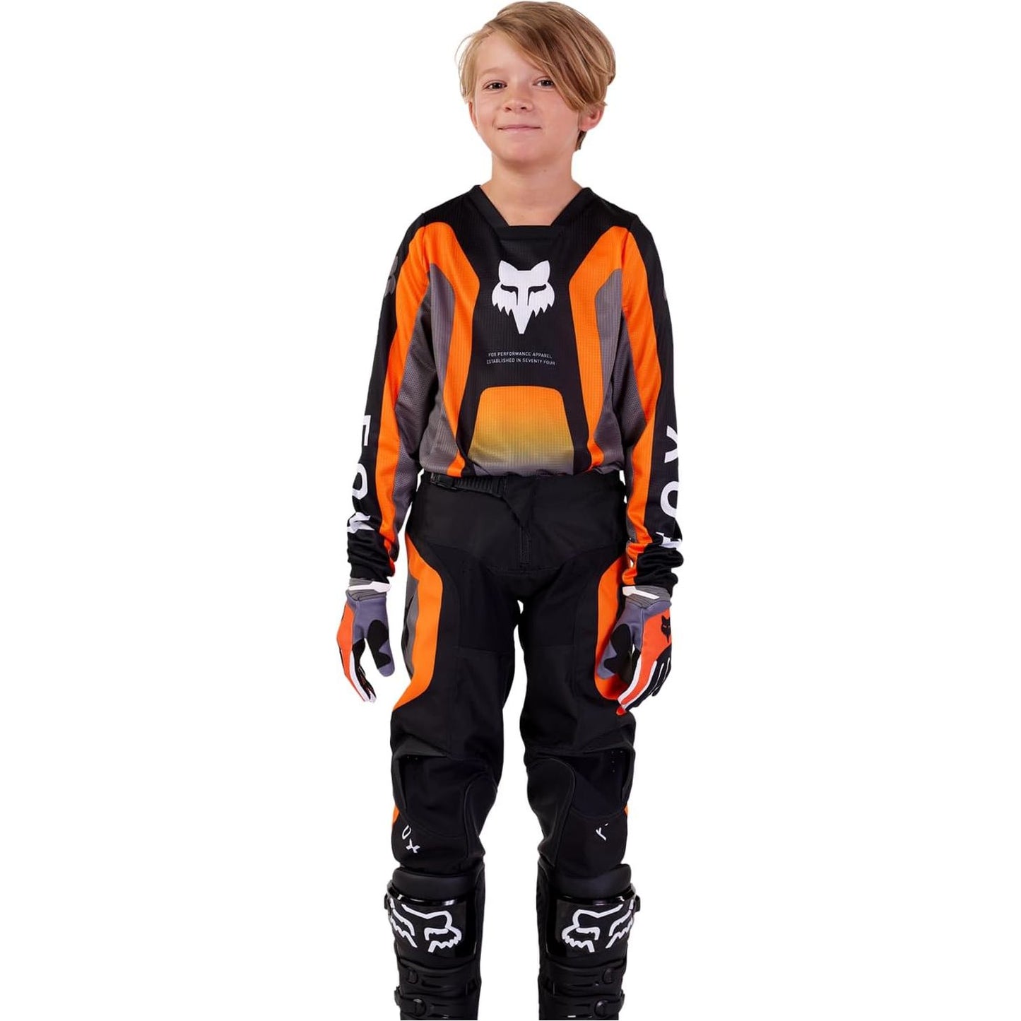 Fox Racing Boys' Youth 180 Ballast Motocross Jersey Black/Grey 31426-014