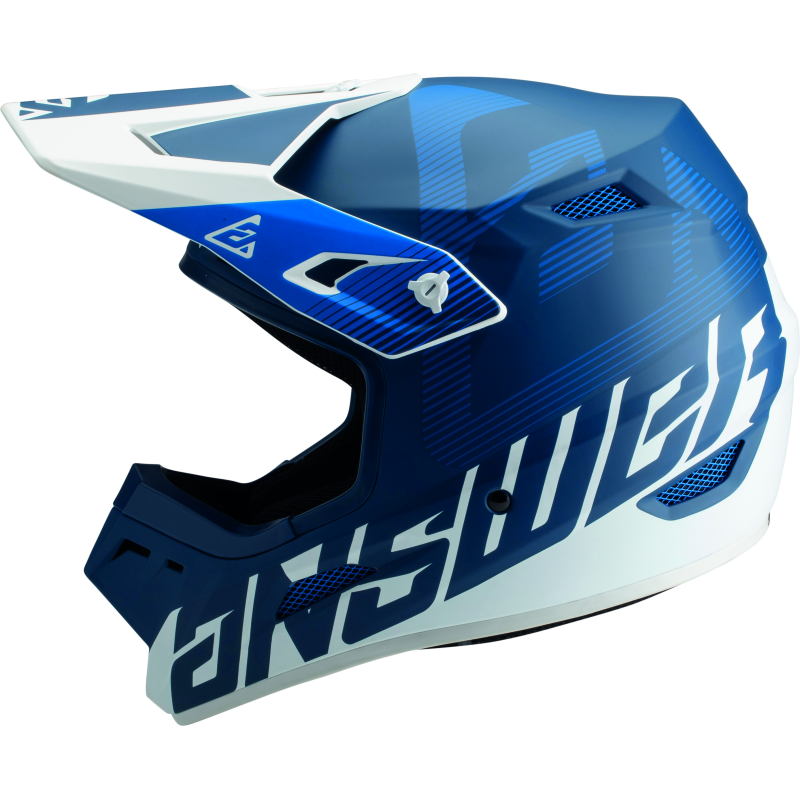 Answer AR1 V2 Bold Helmet Blue/White Youth - Small