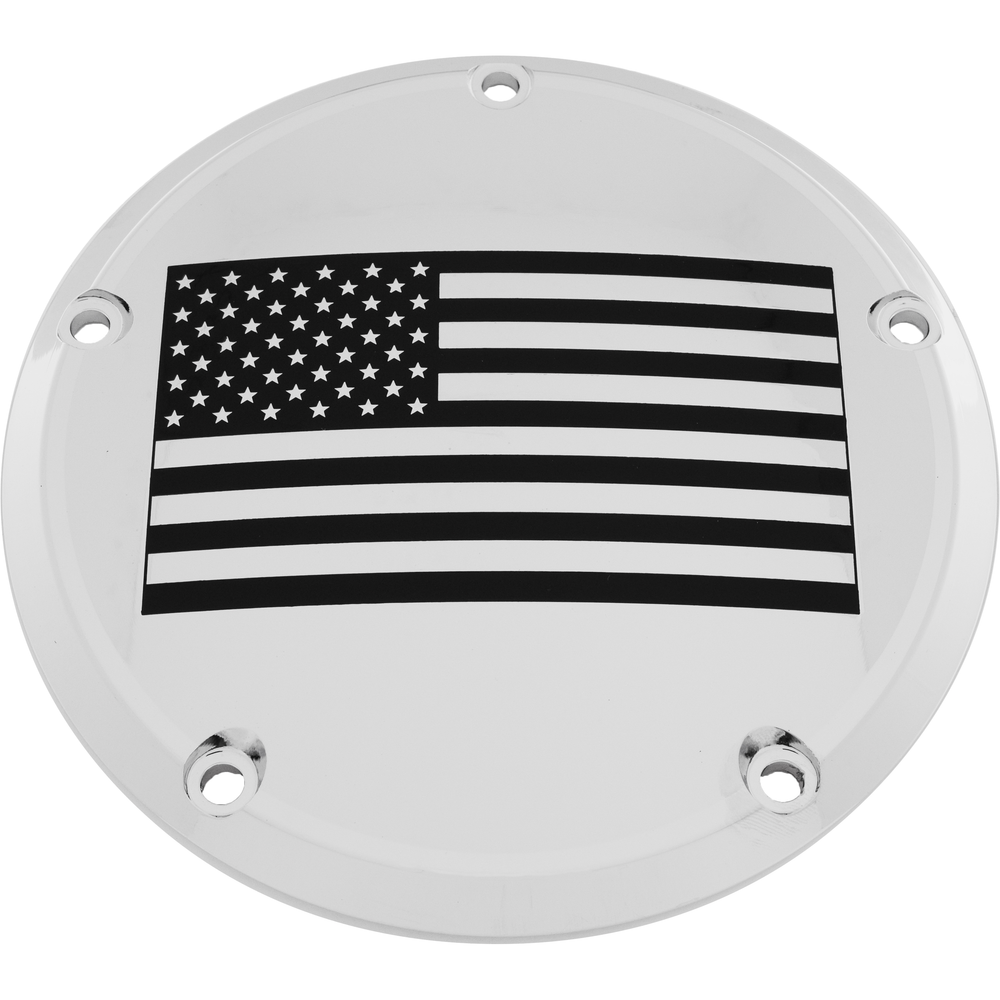 7   Tc Derby Cover American Flag Chrome
