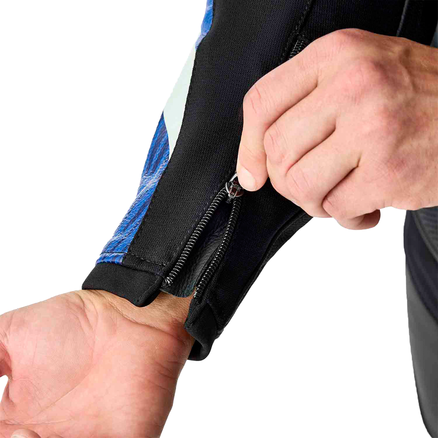 Tractech Evo D3o Jacket Blk/Blue Leather Md