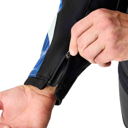 Tractech Evo D3o Jacket Blk/Blue Leather Sm