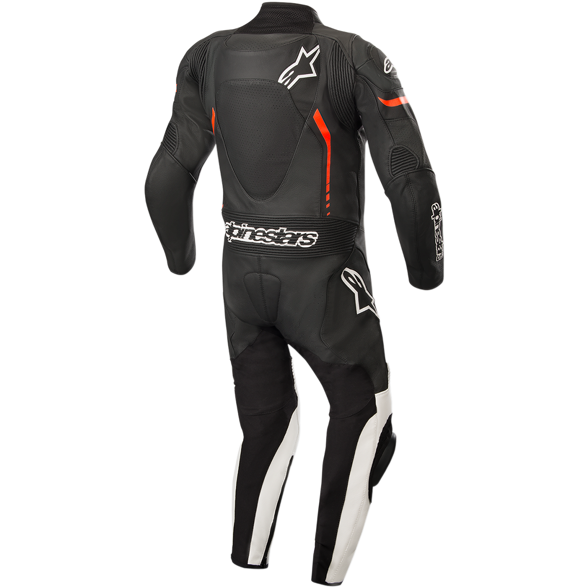 ALPINESTARS Youth GP Plus 1-Piece Leather Suit - Black/White/Red Fluorescent - US 24 / EU 130 31405181231130