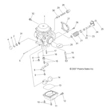 Polaris ATV Carburetor Assembly, Genuine OEM Part 3131572, Qty 1