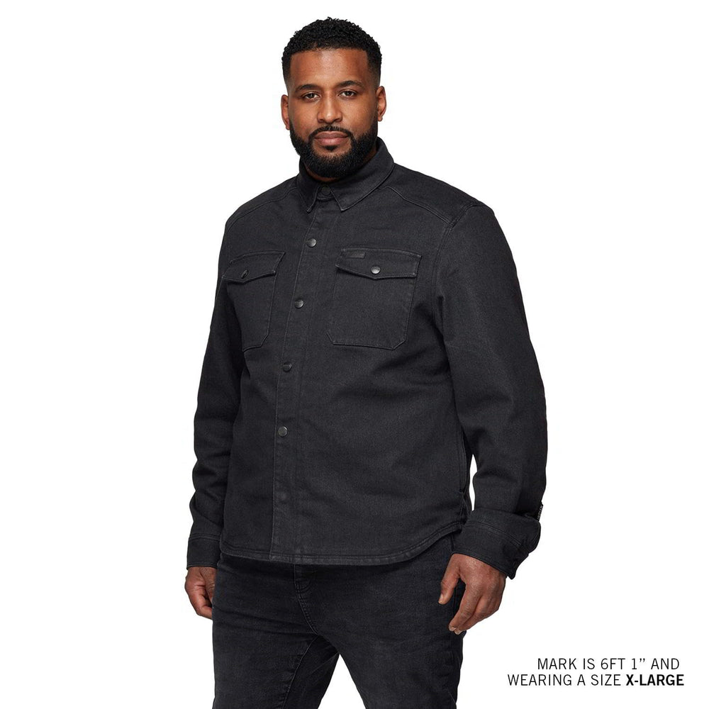 
                      
                        Indian Motorcycle Men's Canyon Denim Overshirt, Black - S - 283336302
                      
                    