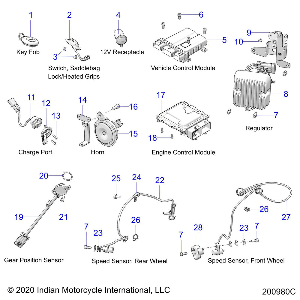 
                      
                        Indian Motorcycle Saddlebag Lock Switch, Genuine OEM Part 4017110, Qty 1
                      
                    