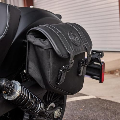 Indian Motorcycle Saddle Bag Left-Hand for Specific Scout Models, Black Waterproof Motorcycle Side Bag, Powersports Saddle Bags for Motorcycle Storage, Qty 1-2890283-VBA