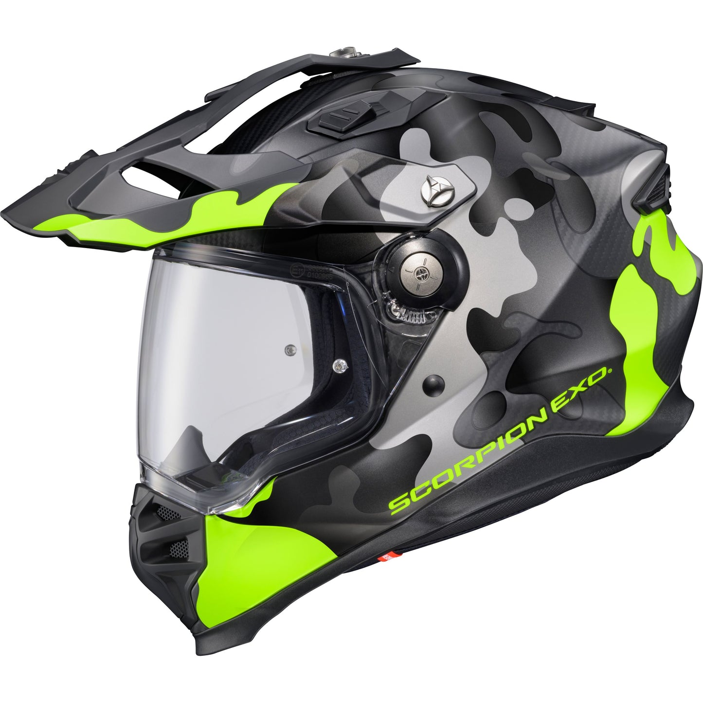 Xt9000 Carbon Full Face Helmet Gilley Hi Vis/Grey Lg