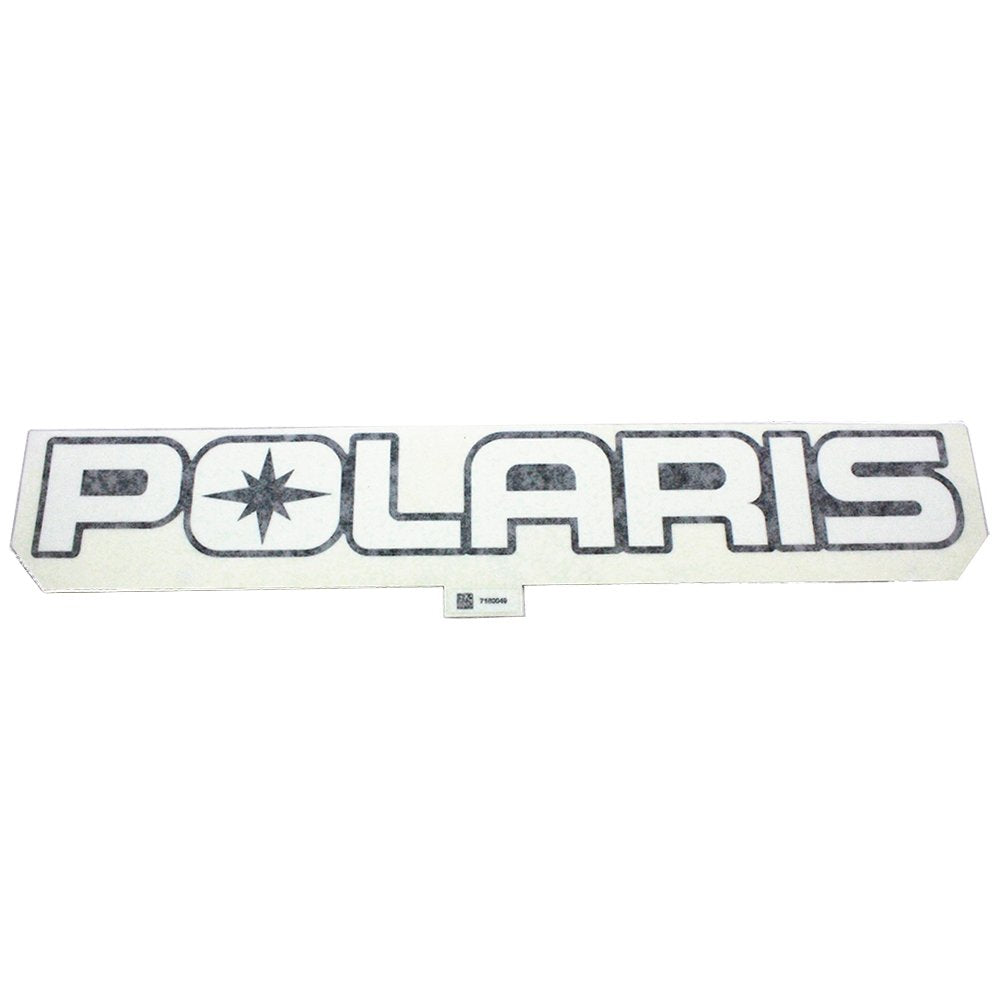 Polaris RZR White Polaris Decal, Genuine OEM Part 7180049, Qty 1