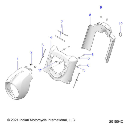 Indian Motorcycle Screw, Genuine OEM Part 7519889, Qty 1