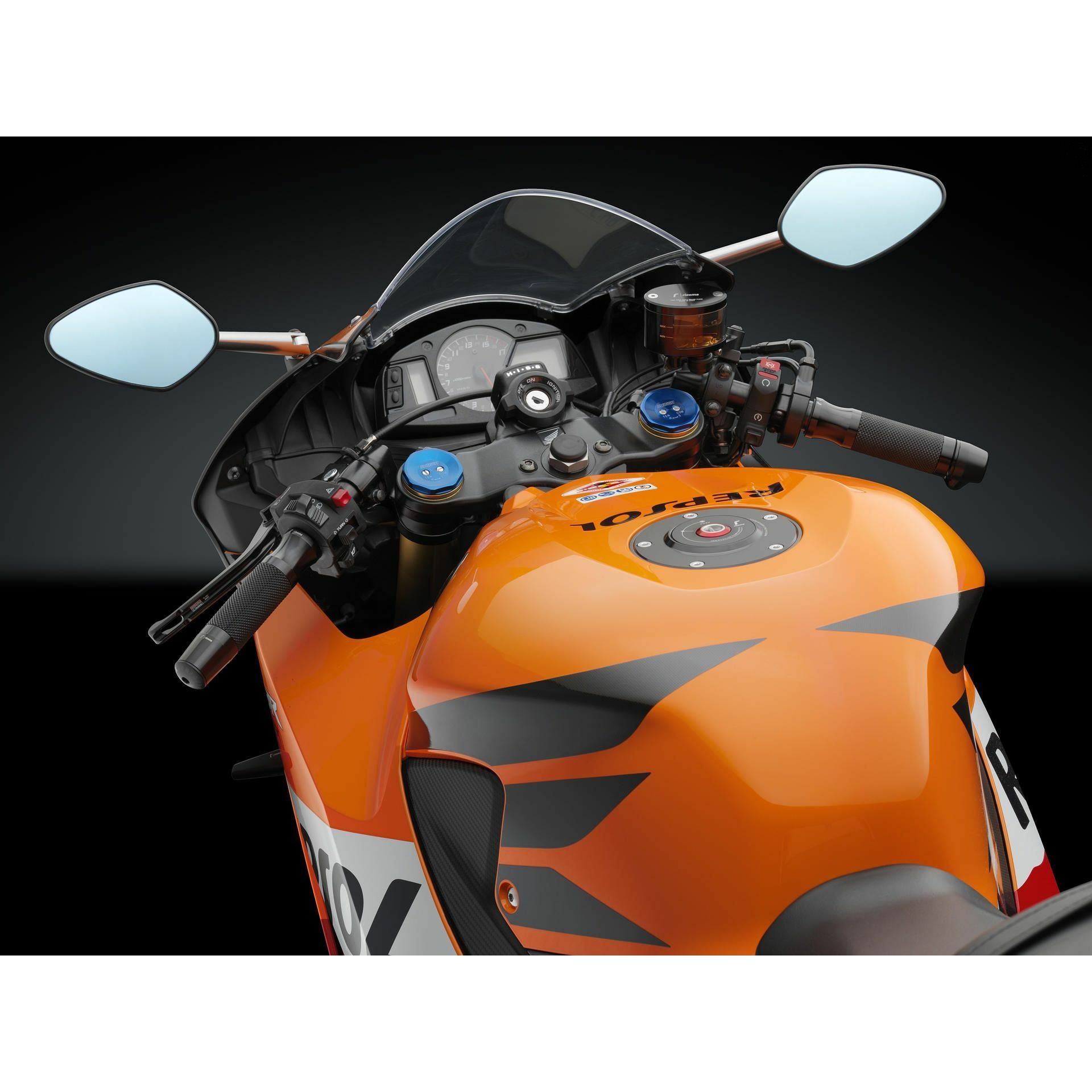 Gas Cap Locking Black Hon