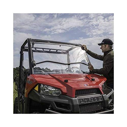 Polaris Off Road Polycarbonate Flip-Down Full Windshield, Clear