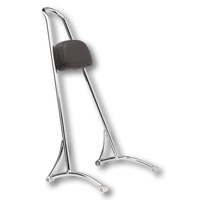 Tall Sissy Bar W/ Pad Chrome Dyna 06 17