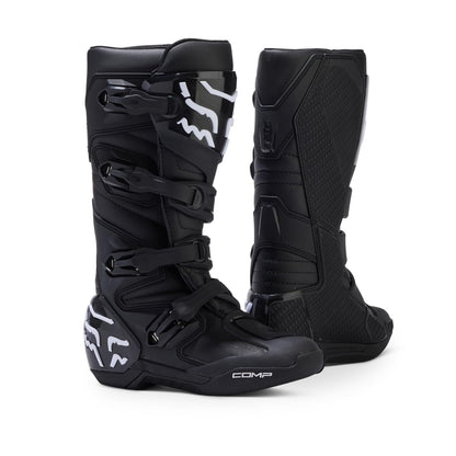 FOX RACING YOUTH COMP MOTOCROSS BOOTS, BLACK, 2