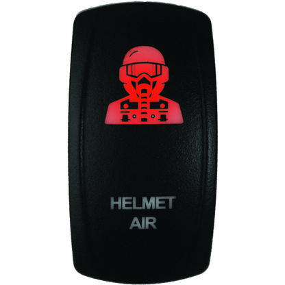 DragonFire Racing Lighted Switch Hel Air On/Off Red
