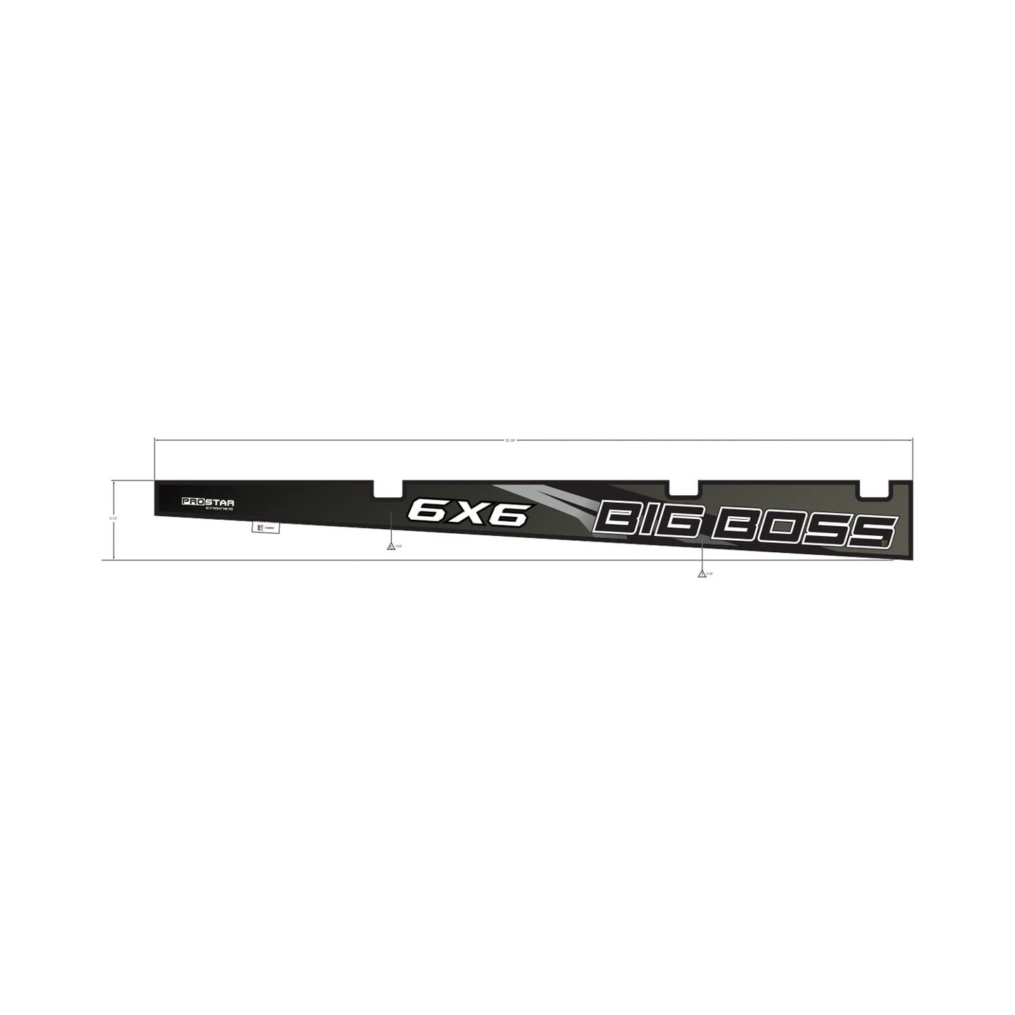 Polaris ATV Box Side Decal, Big Boss, Right, Genuine OEM Part 7184944, Qty 1