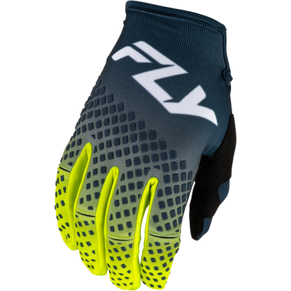 Youth Kinetic Fade Gloves Navy/Hi Vis/White Ys