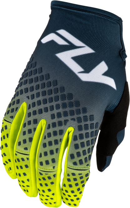 Youth Kinetic Fade Gloves Navy/Hi Vis/White Yl