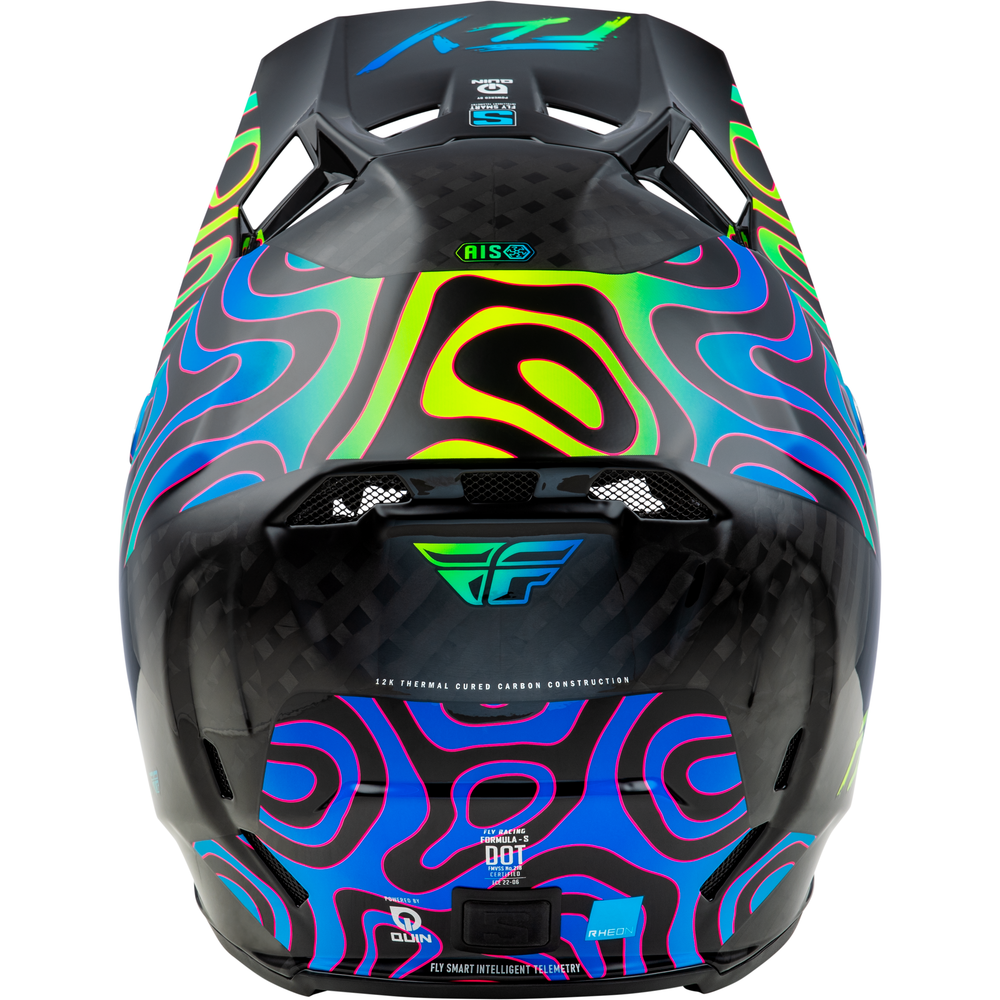 Formula S Carbon Zen Helmet Black Carbon/Blue/Yellow Sm