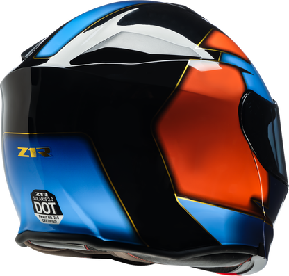 Z1R Solaris 2.0 Modular Helmet - Velocity - Black/Blue/Orange - 3XL 0100-3468