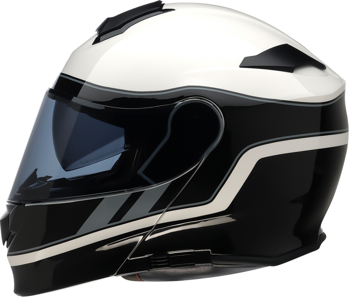 Z1R Solaris 2.0 Modular Helmet - Opus - Black/White/Gray - Large 0100-3489