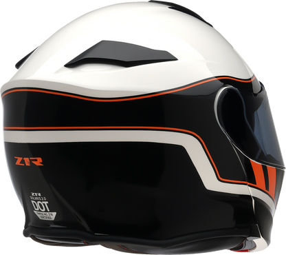 Z1R Solaris 2.0 Modular Helmet - Opus - Black/White/Orange - 4XL 0100-3485