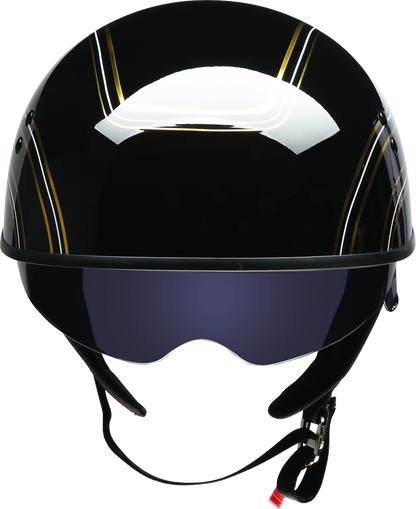 Z1R Vagrant Helmet - Varsity - Black/Gold - Medium 0103-1577