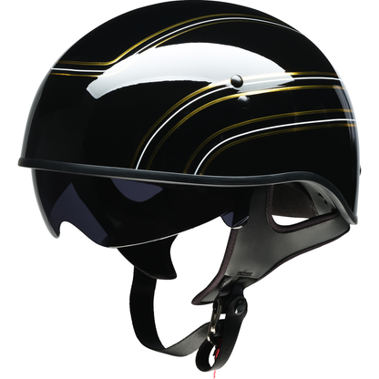 Z1R Vagrant Helmet - Varsity - Black/Gold - XL 0103-1579