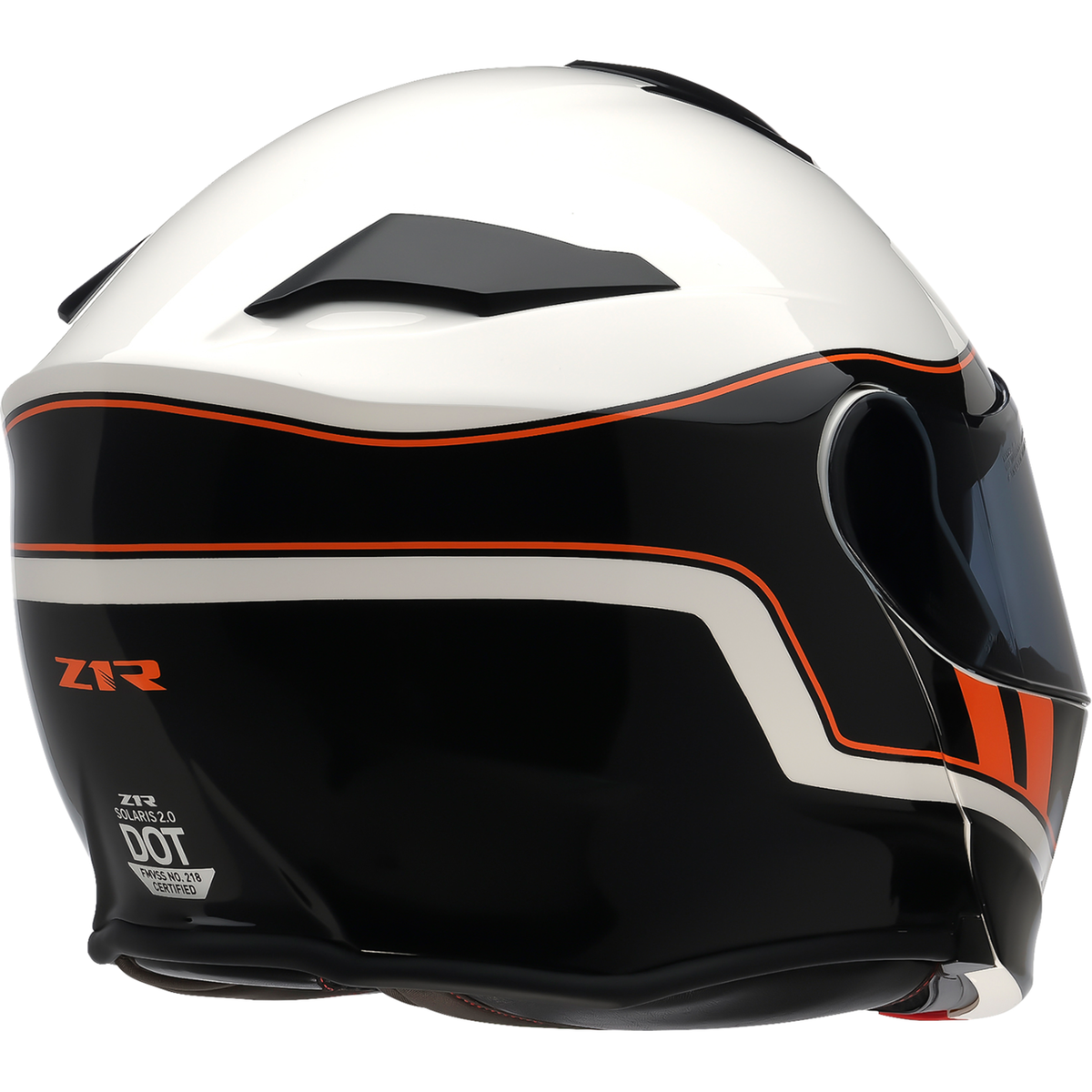 Z1R Solaris 2.0 Modular Helmet - Opus - Black/White/Orange - 3XL 0100-3484