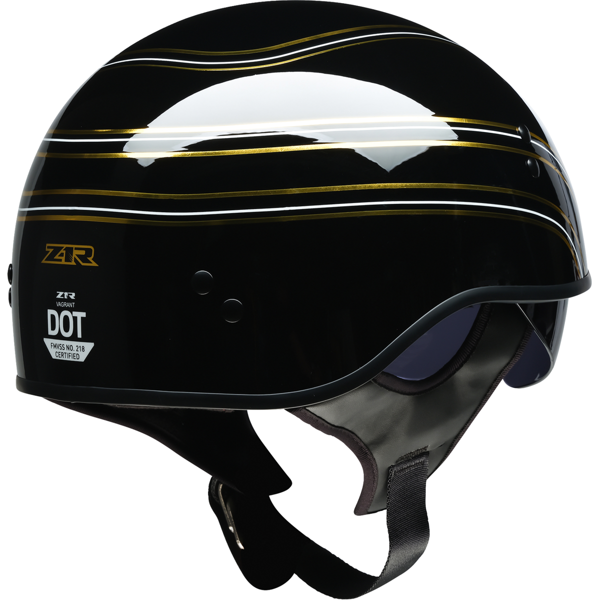 Z1R Vagrant Helmet - Varsity - Black/Gold - XL 0103-1579