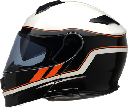 Z1R Solaris 2.0 Modular Helmet - Opus - Black/White/Orange - 2XL 0100-3483