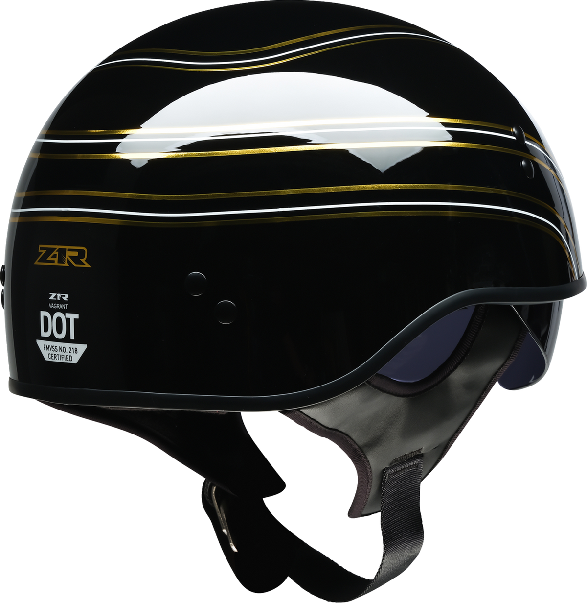 Z1R Vagrant Helmet - Varsity - Black/Gold - XS 0103-1575