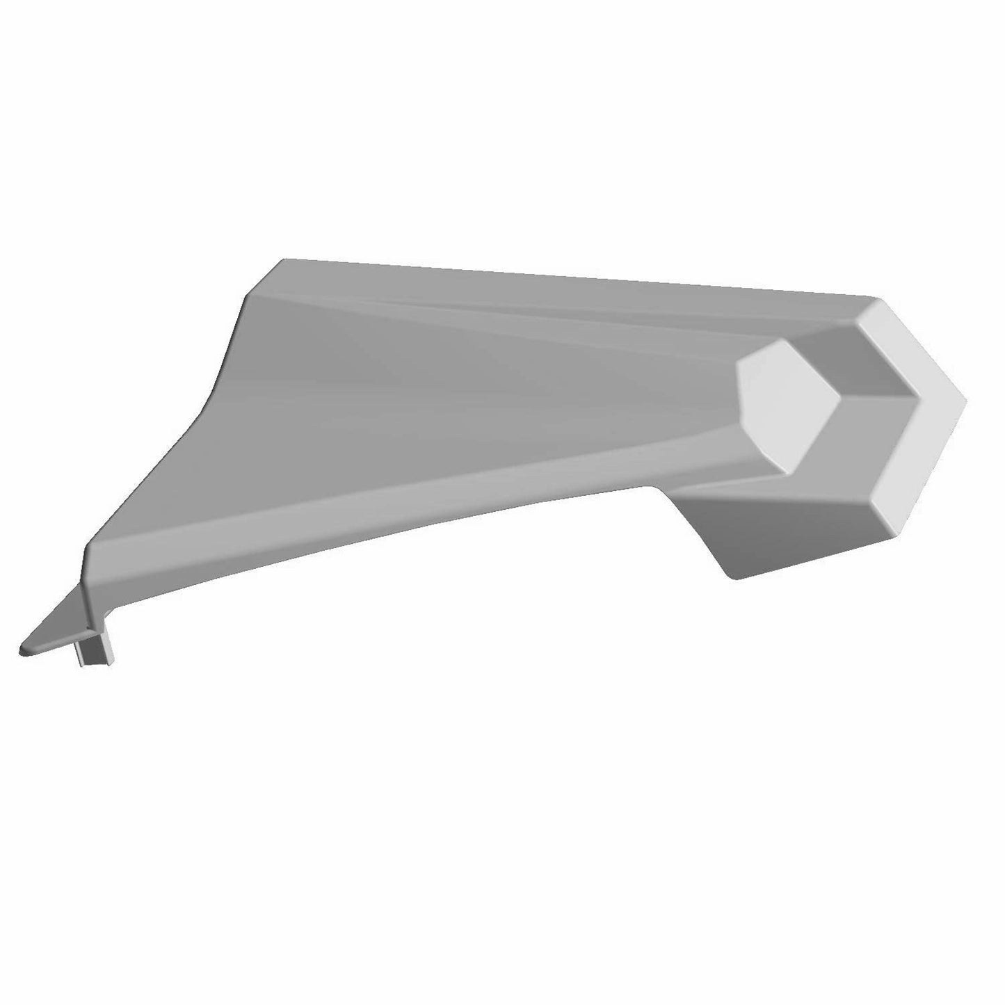 Polaris Slingshot Center Visor, Left, Titanium Metallic, Genuine OEM Part 5450039-602, Qty 1