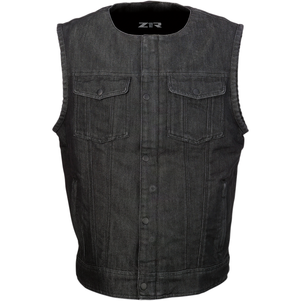 Z1R Ganja Denim Vest - Black - Medium 2830-0505